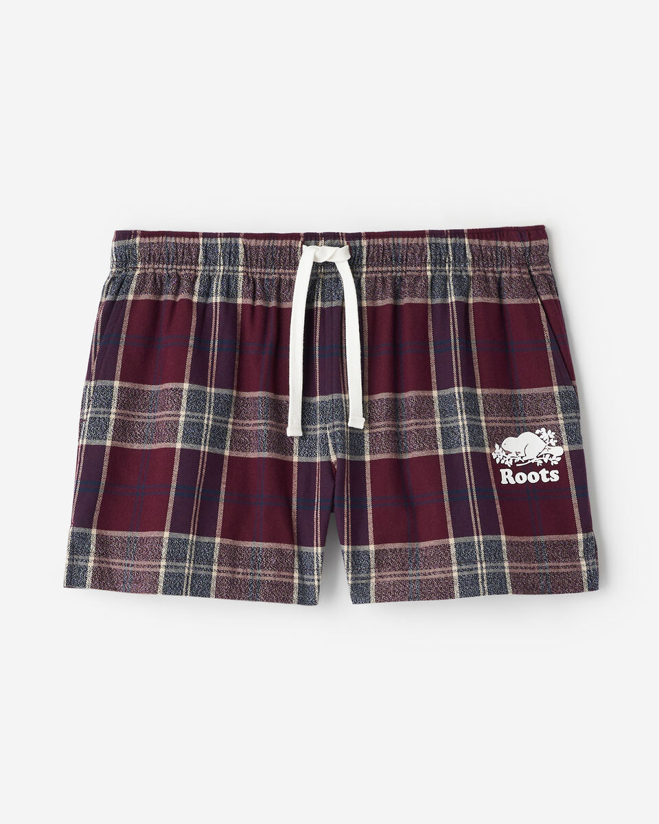Short de pyjama &agrave; carreaux pour femme