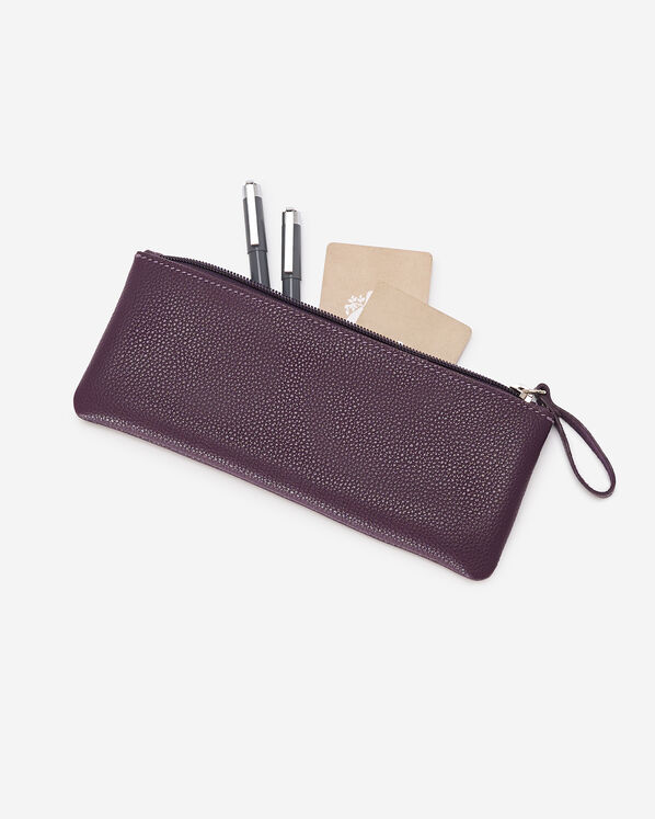 &Eacute;tui &agrave; crayons en cuir Cervino