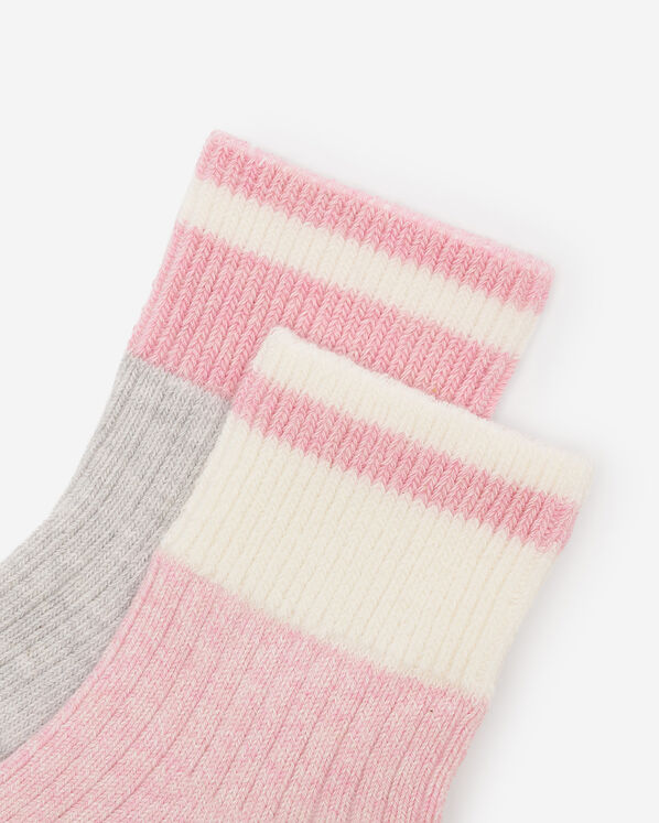 Womens Cotton Cabin Ankle Sock 2 Pack