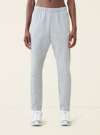 Pantalon ajusté à taille haute en molleton de coton bio Cooper