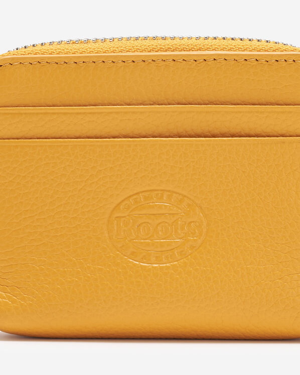 Pochette &agrave; glissi&egrave;re pour cartes en cuir Cervino