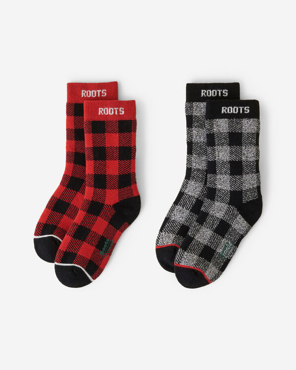 2 paires de chaussettes à carreaux Park pour enfants