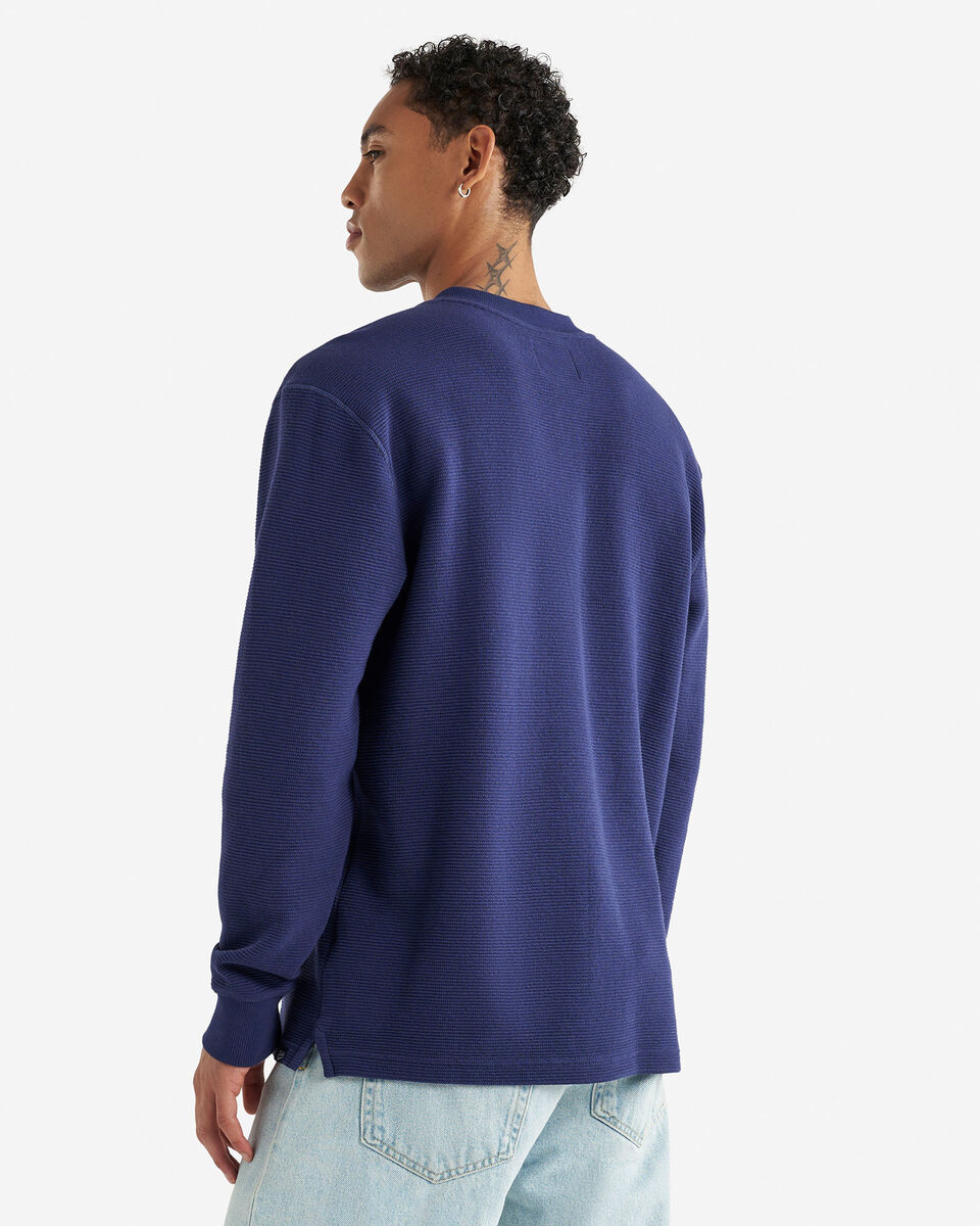 Chandail henley à col boutonné en tricot double Thompson