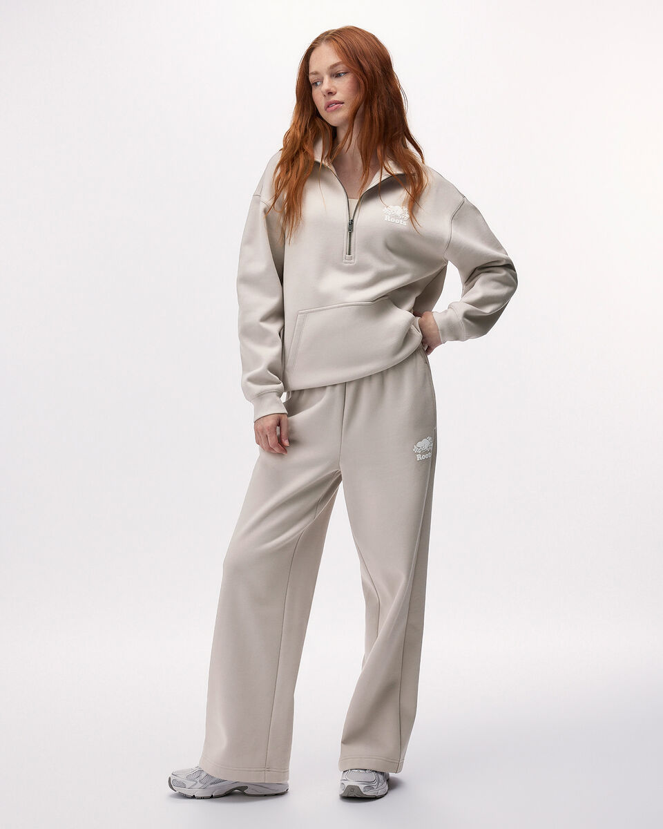 Organic Cooper Relaxed Quarter Zip Stein