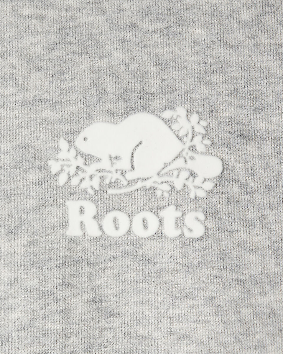 Chandail demi-glissi&egrave;re original &agrave; capuchon en jersey bouclette en coton bio