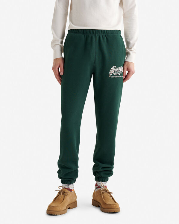 Pantalon en molleton avec appliqué à carreaux