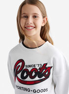 Kids Plaid Applique Crew Sweatshirt