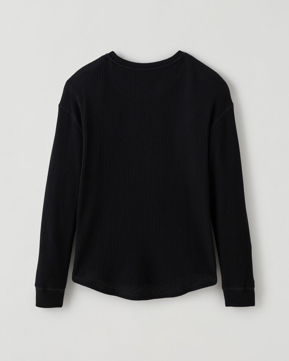 Waffle Long sleeve Top