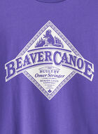 T-shirt décontracté Beaver Canoe pour enfants