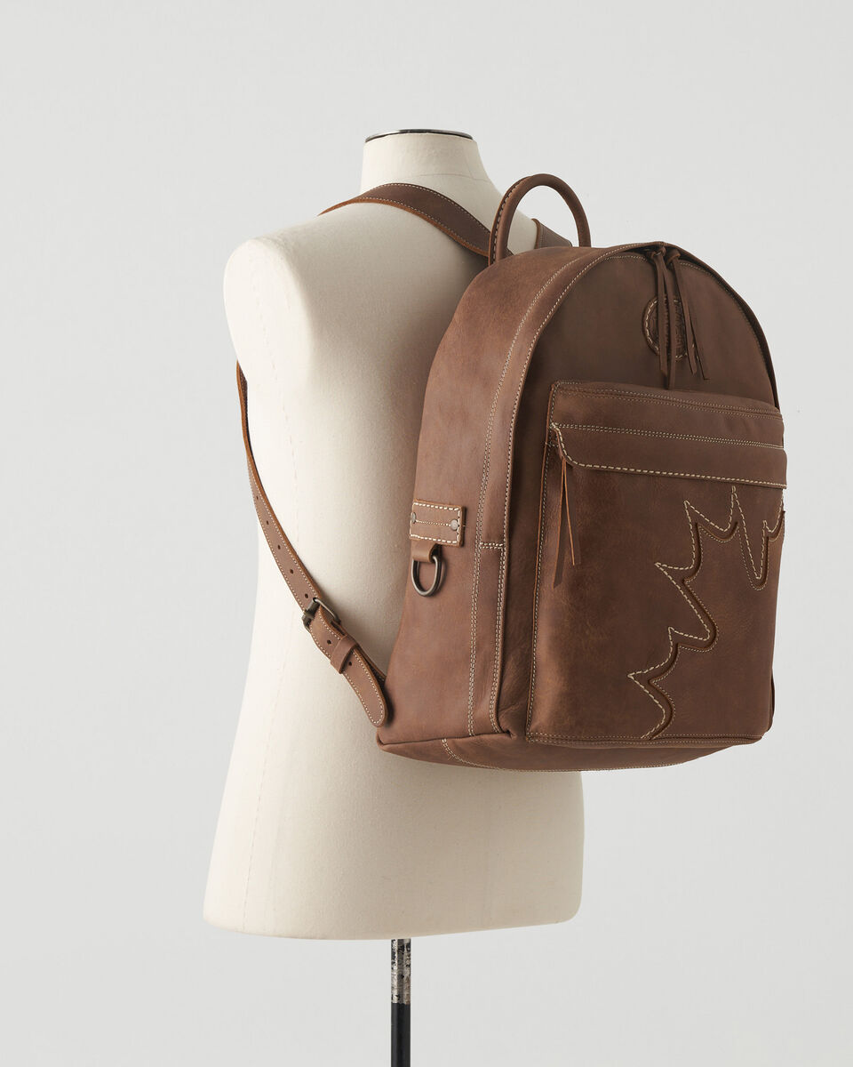 Sac à dos pour étudiant Feuille d’érable en cuir Tribe
