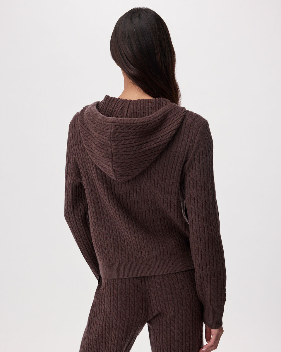 Bowen Cable Knit Full Zip Hoodie