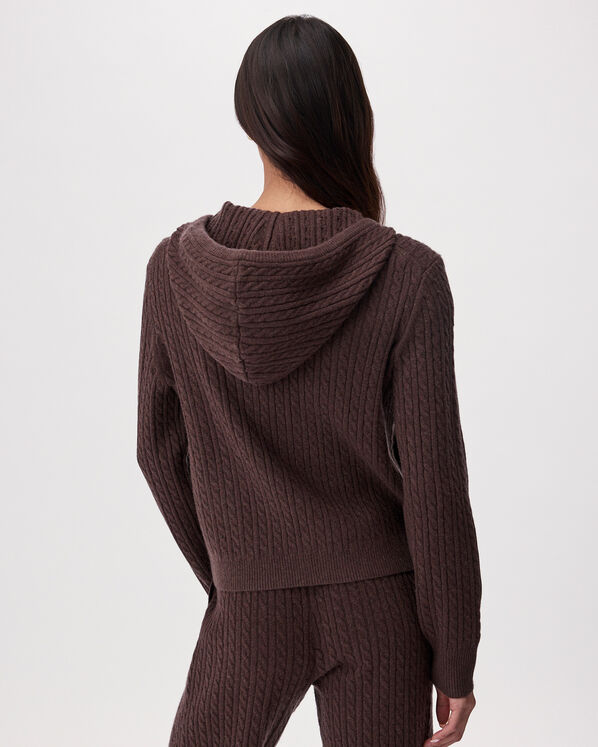 Bowen Cable Knit Full Zip Hoodie