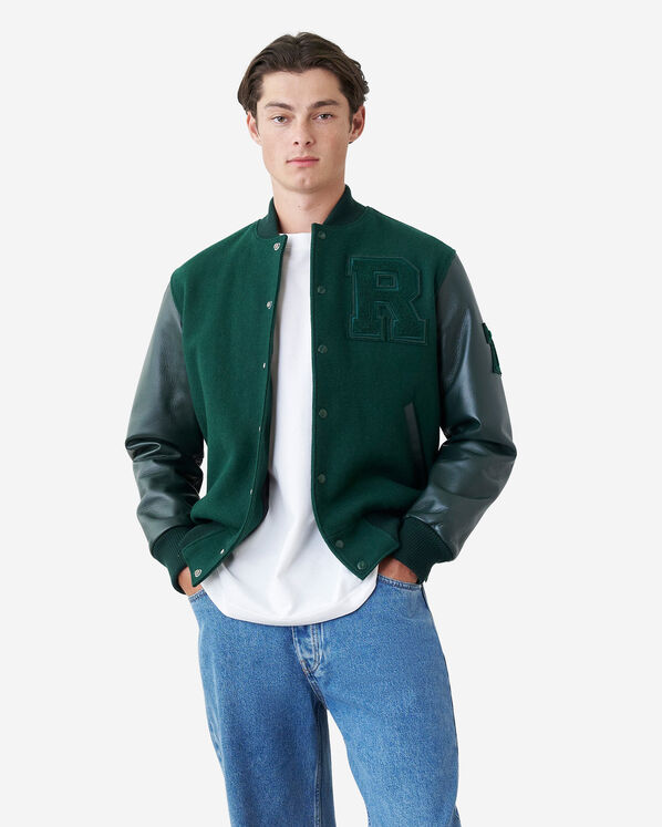 Blouson universitaire rétro pour homme