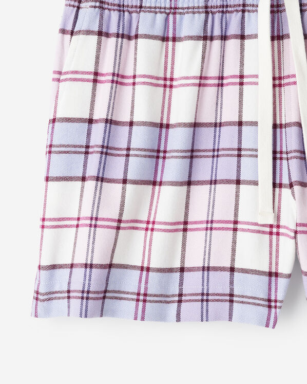 Short de pyjama &agrave; carreaux pour femme