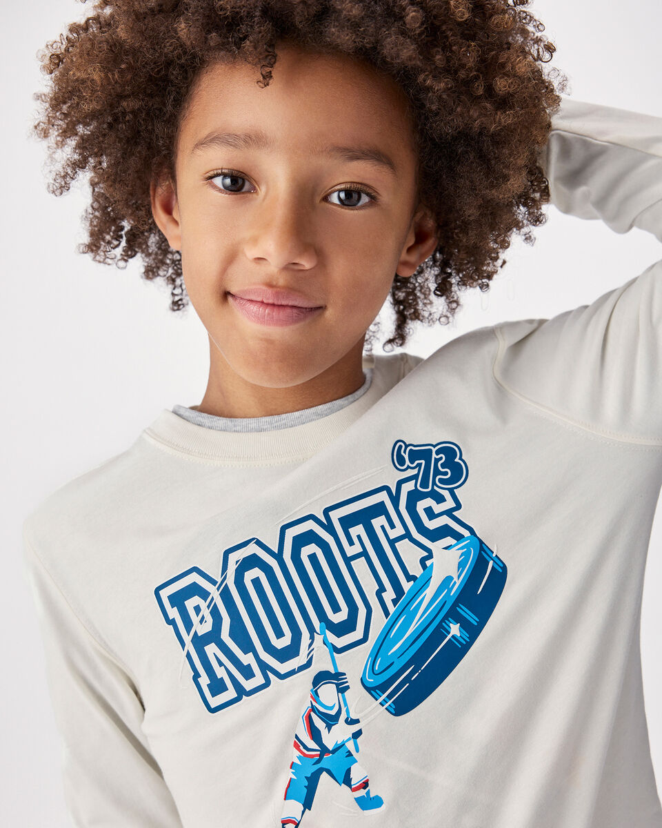 Kids Hockey Sports Long Sleeve T-Shirt