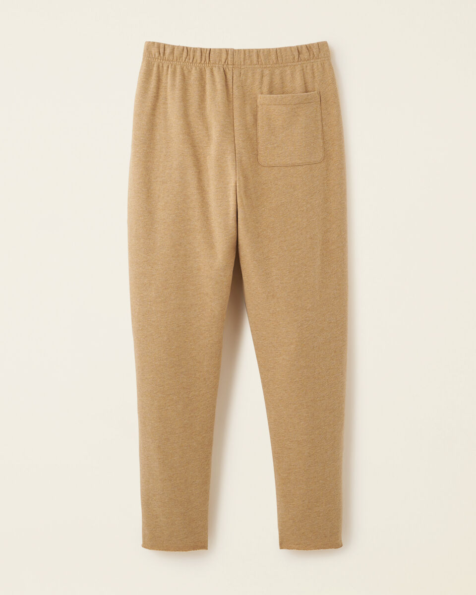 Pantalon ajusté à taille haute en molleton de coton bio Cooper