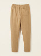 Pantalon ajusté à taille haute en molleton de coton bio Cooper