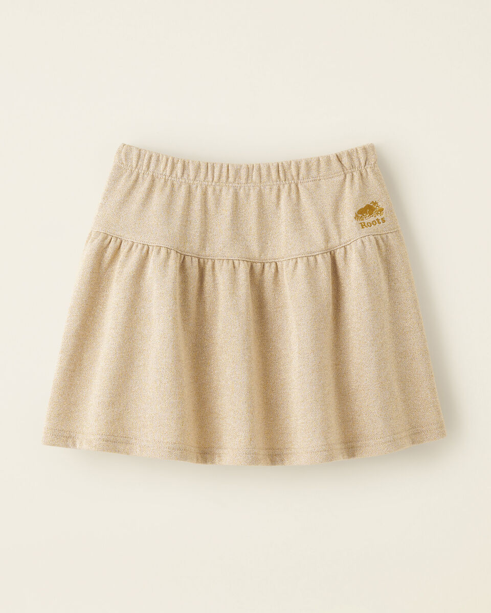 Girls Gold Sparkle Skirt