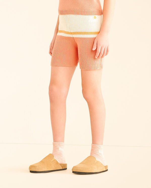 Short en tricot pour fille