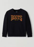 Kids Relaxed Park Plaid Crew Sweatshirt
