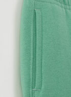 Pantalon ajusté à cheville côtelée en molleton de coton bio pour tout-petits