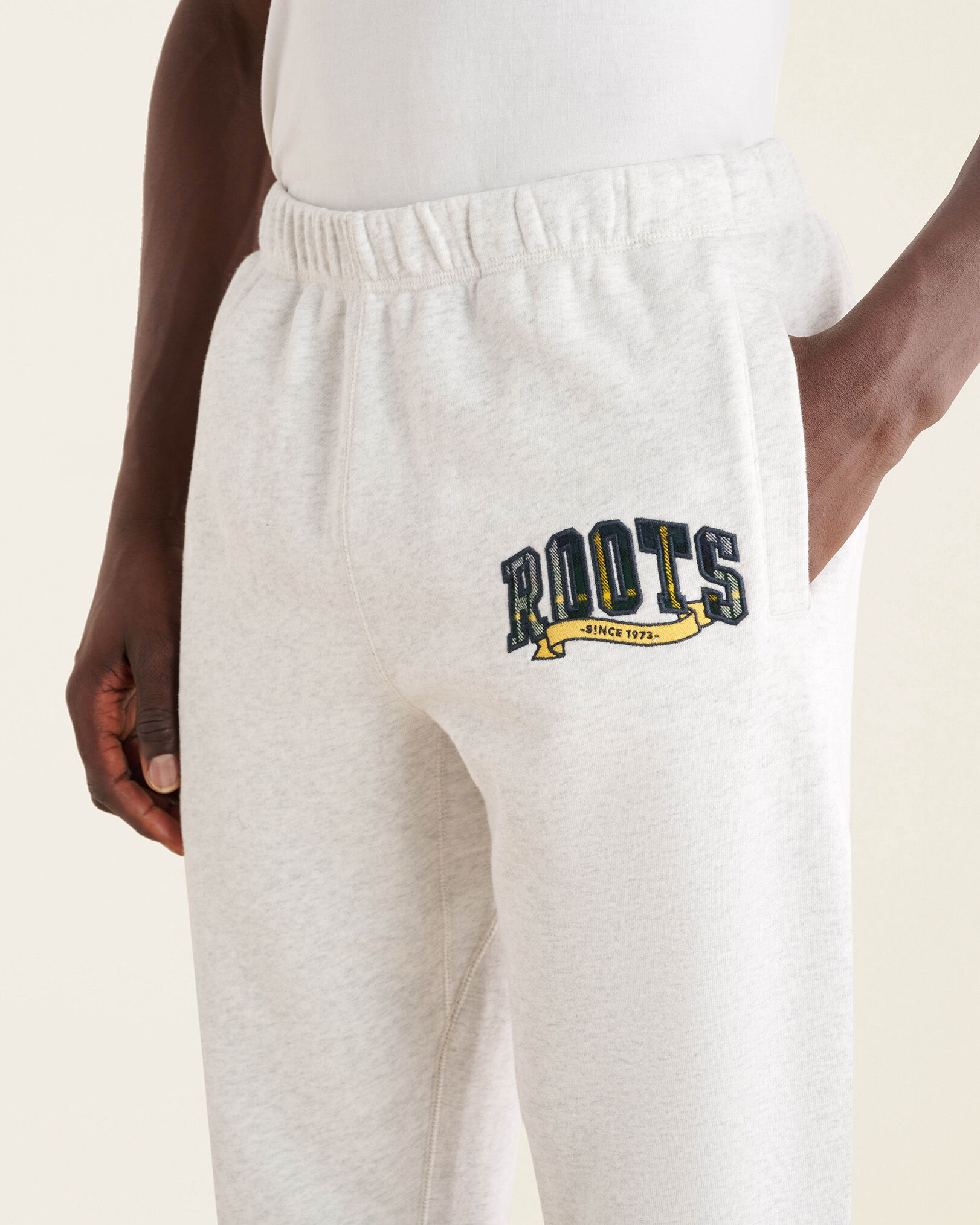 Plaid Applique Sweatpant