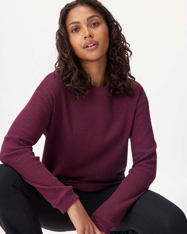 Waffle Long Sleeve Top