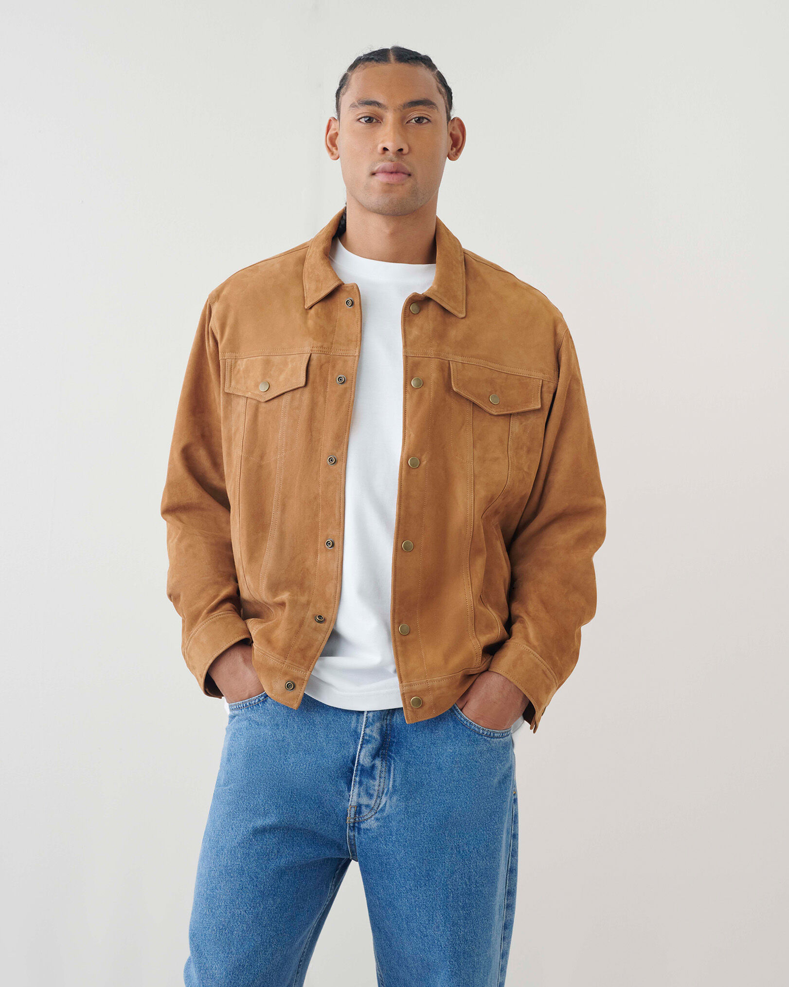 Trucker jacket hotsell suede