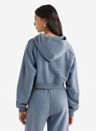 Summer Cloud Cropped Full Zip Hoodie