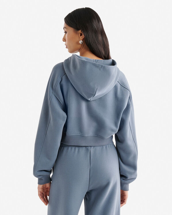 Summer Cloud Cropped Full Zip Hoodie