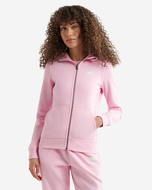 Chandail &agrave; capuchon et glissi&egrave;re ajust&eacute; en coton bio Cooper