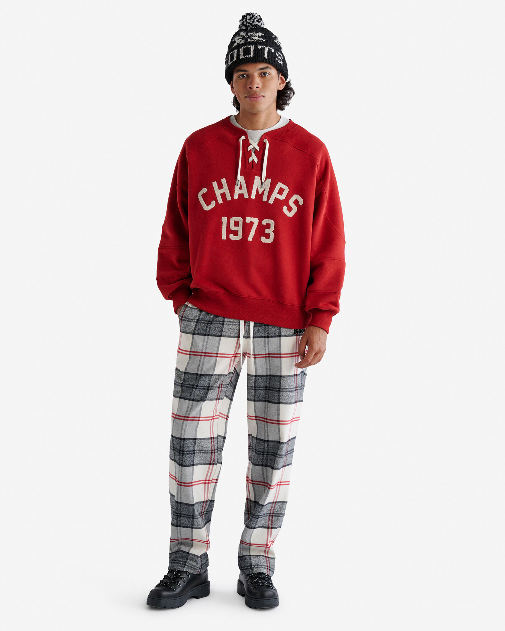 Roots Men s Inglenook Pajama Pant in Smoke Lake