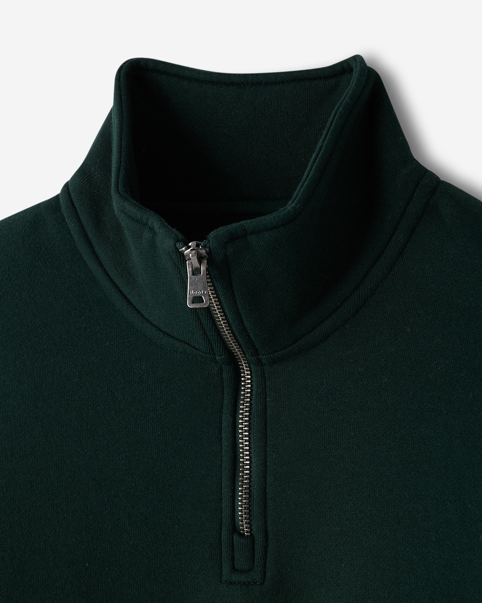 Roots Applique Half Zip Stein