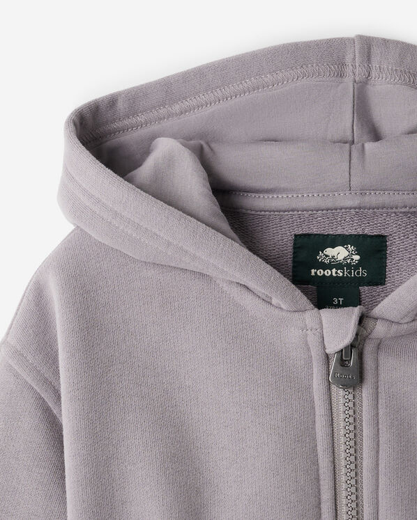 Toddler Girls Summer Cloud Cropped Bubble Full Zip Hoodie