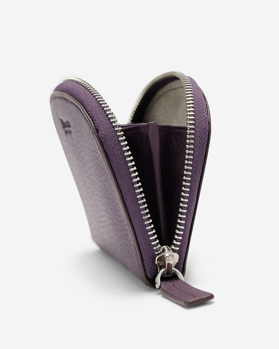 Portefeuille demi-lune en cuir Nuage