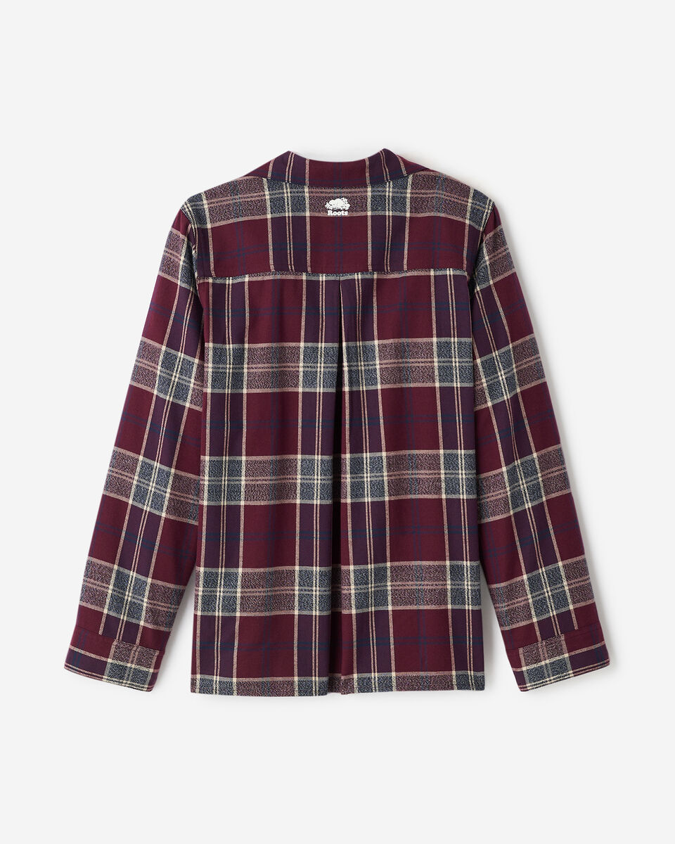 Chemise de pyjama &agrave; carreaux pour femme