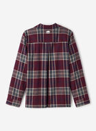 Chemise de pyjama &agrave; carreaux pour femme