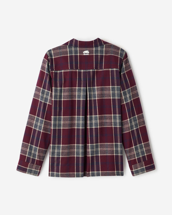 Chemise de pyjama &agrave; carreaux pour femme