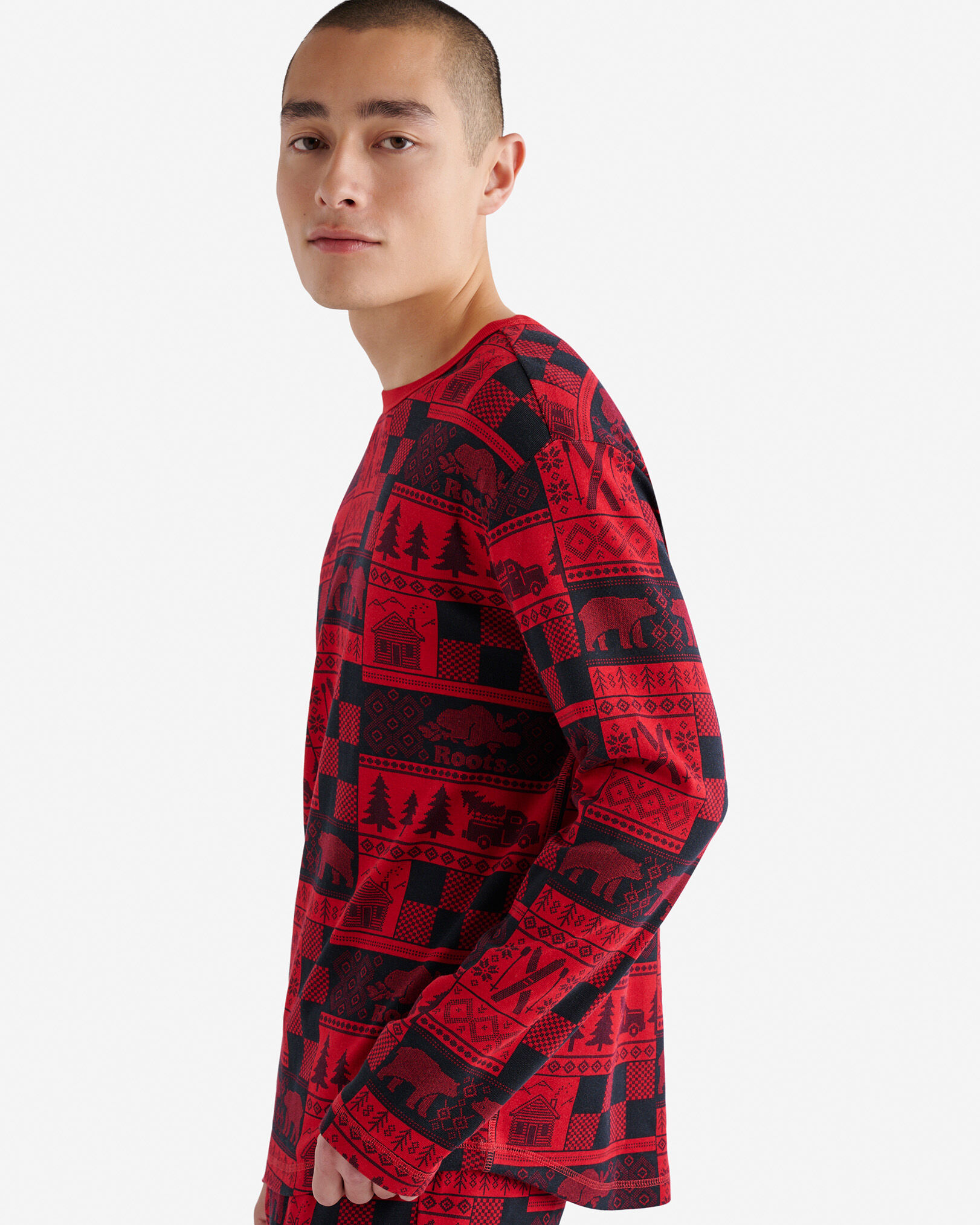 Mens Holiday Pajama Top