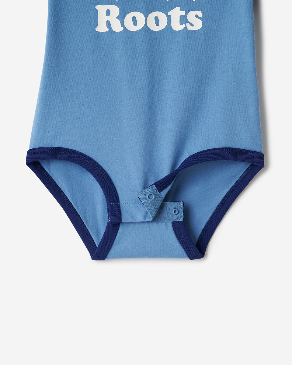 Combinaison style baseball à manches courtes en coton biologique Cooper pour bébés