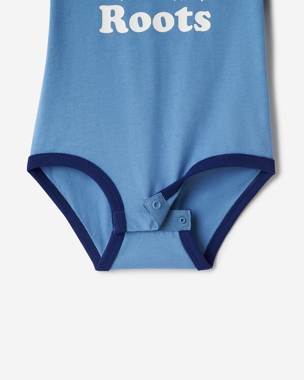 Combinaison style baseball à manches courtes en coton biologique Cooper pour bébés