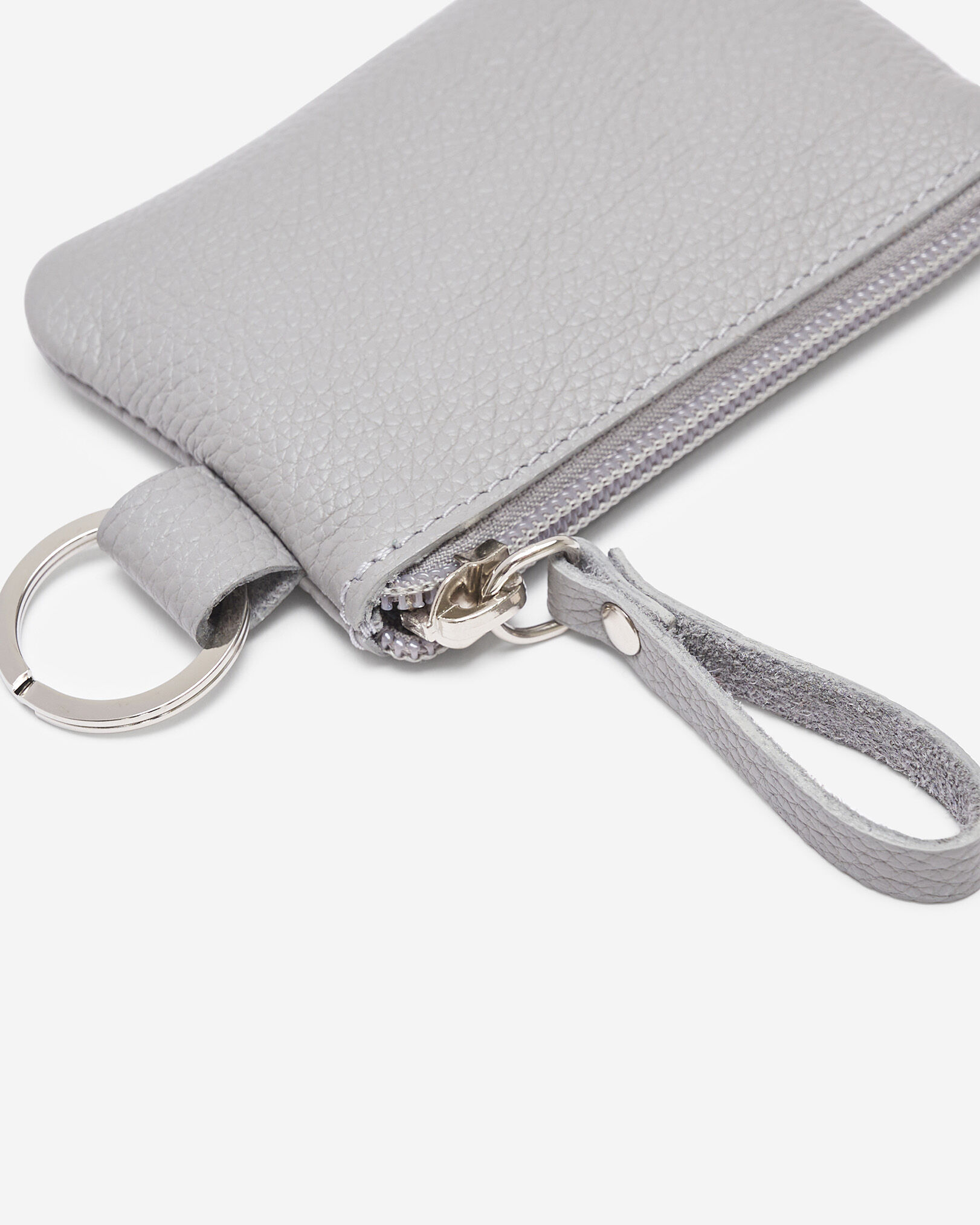 Pochette à glissière en cuir Cervino