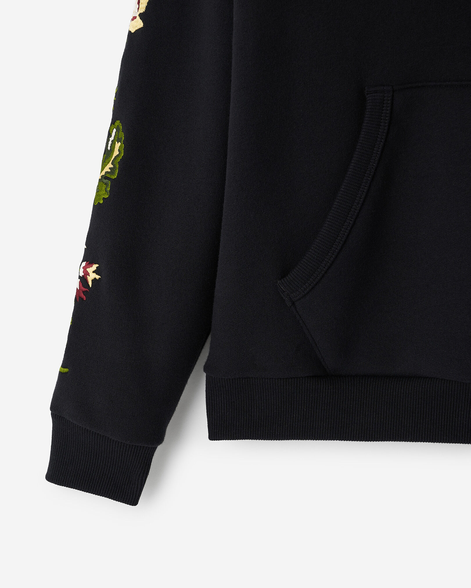 Black hoodie with flowers store