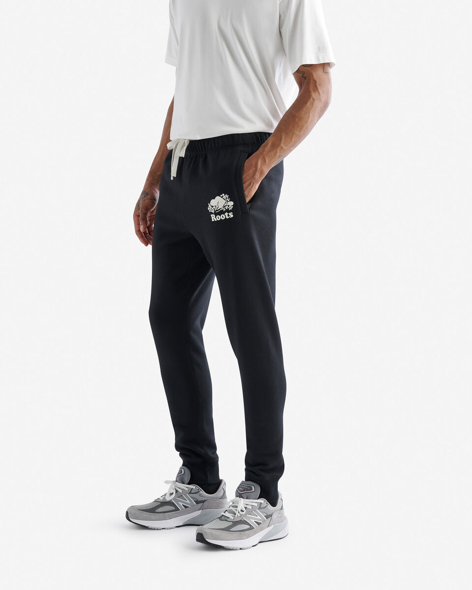Pantalon ajusté en molleton de coton bio Park