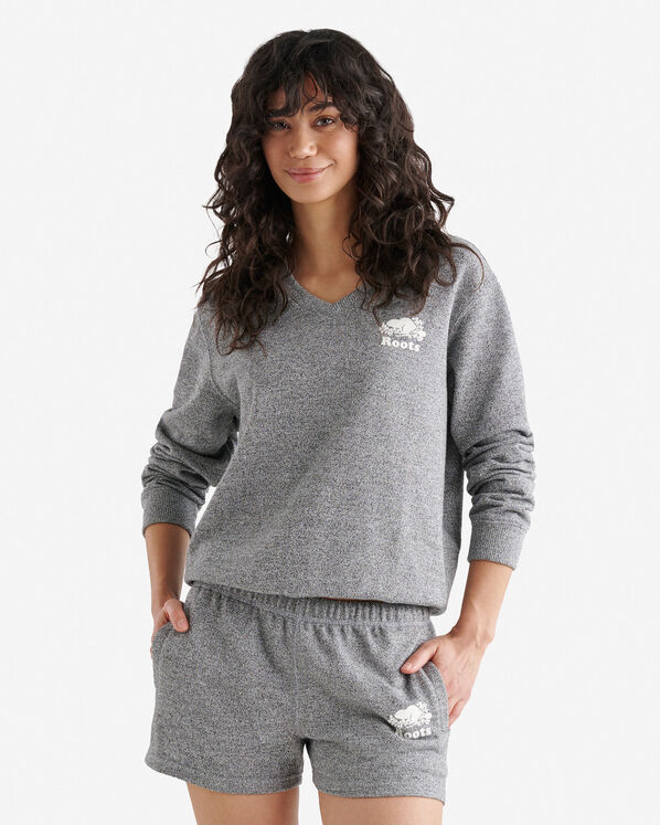 Organic Cooper V-Neck Sweatshirt