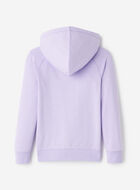 Chandail original &agrave; capuchon et glissi&egrave;re en jersey bouclette de coton bio pour enfants