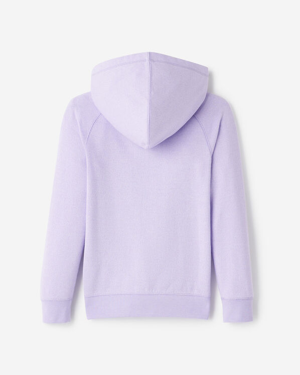 Chandail original &agrave; capuchon et glissi&egrave;re en jersey bouclette de coton bio pour enfants