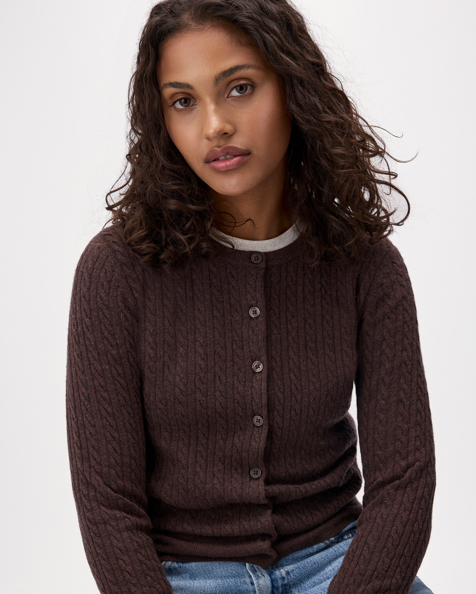 Bowen Cable Knit Cardigan