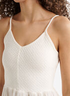 Robe nid-d&rsquo;abeilles en gaze de coton Isla