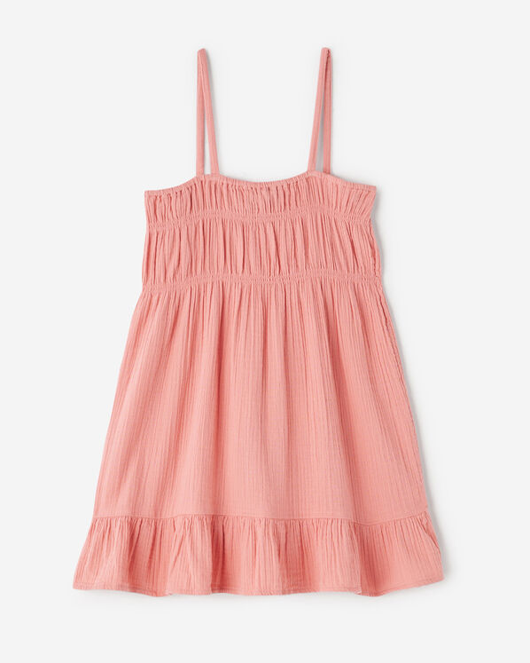 Girls Crinkle Tiered Dress